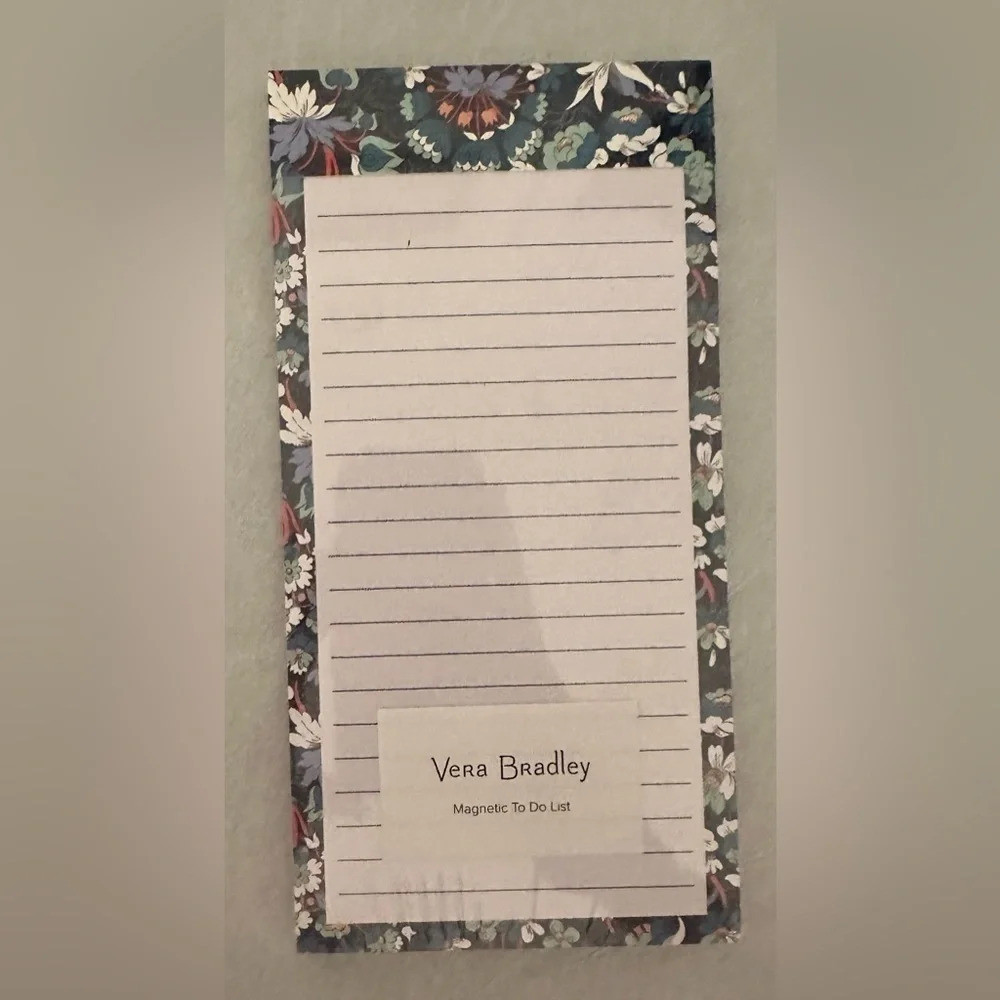 Set of 3 Vera Bradley Stationary Items in Floral Bursts - Picture 3 of 6